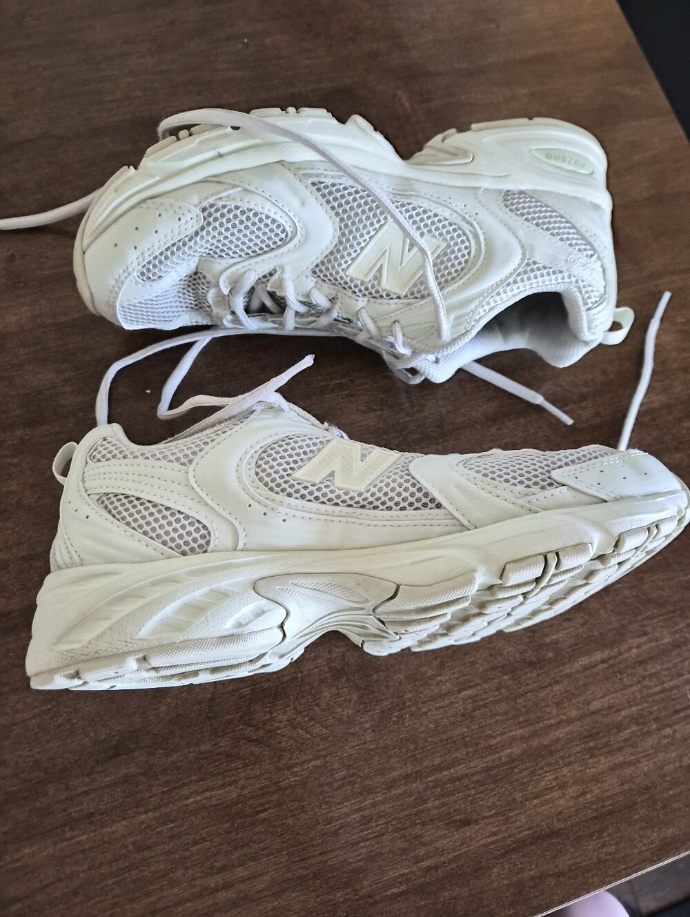 New Balance Women's Cream Running Sneakers - Picture 7 of 11
